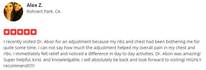 Chiropractic Petaluma CA Alex Testimonial Chiropractic Petaluma CA Alex Testimonial